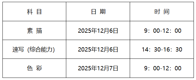 考试时间 考试时间
